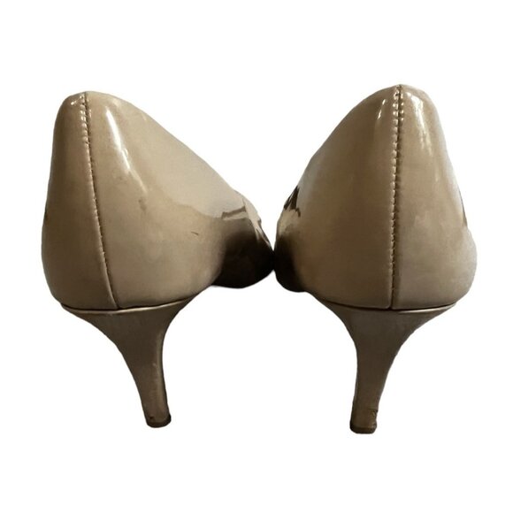 Comfort Plus by Predictions Sz 7 Womens Nude Beige Stiletto Heels with Comfort G - Picture 7 of 8